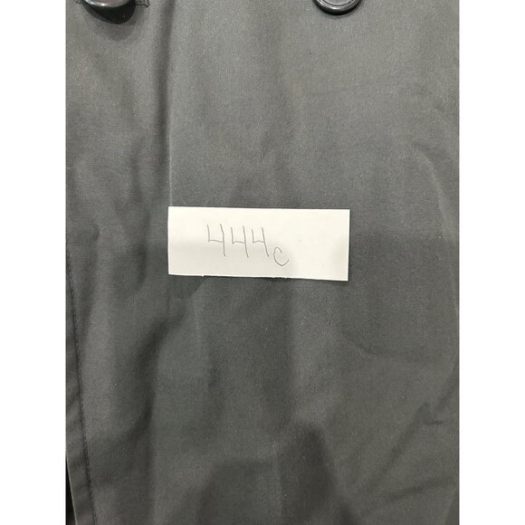 London Fog Mens Black Double Breasted Trench Coat Removable Lining Size 42 Short - Picture 8 of 9